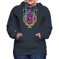 Thumbnail for Women’s Cosmic Aries Premium Hoodie - navy