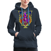 Thumbnail for Women’s Cosmic Aries Premium Hoodie - navy