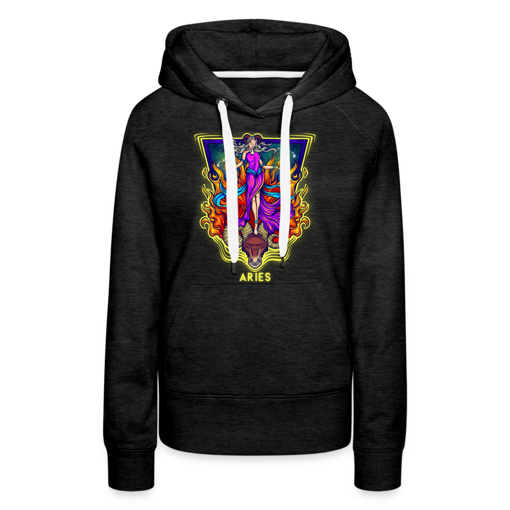 Women’s Cosmic Aries Premium Hoodie - charcoal grey