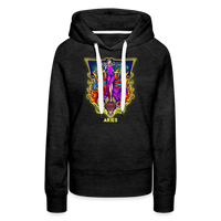 Thumbnail for Women’s Cosmic Aries Premium Hoodie - charcoal grey