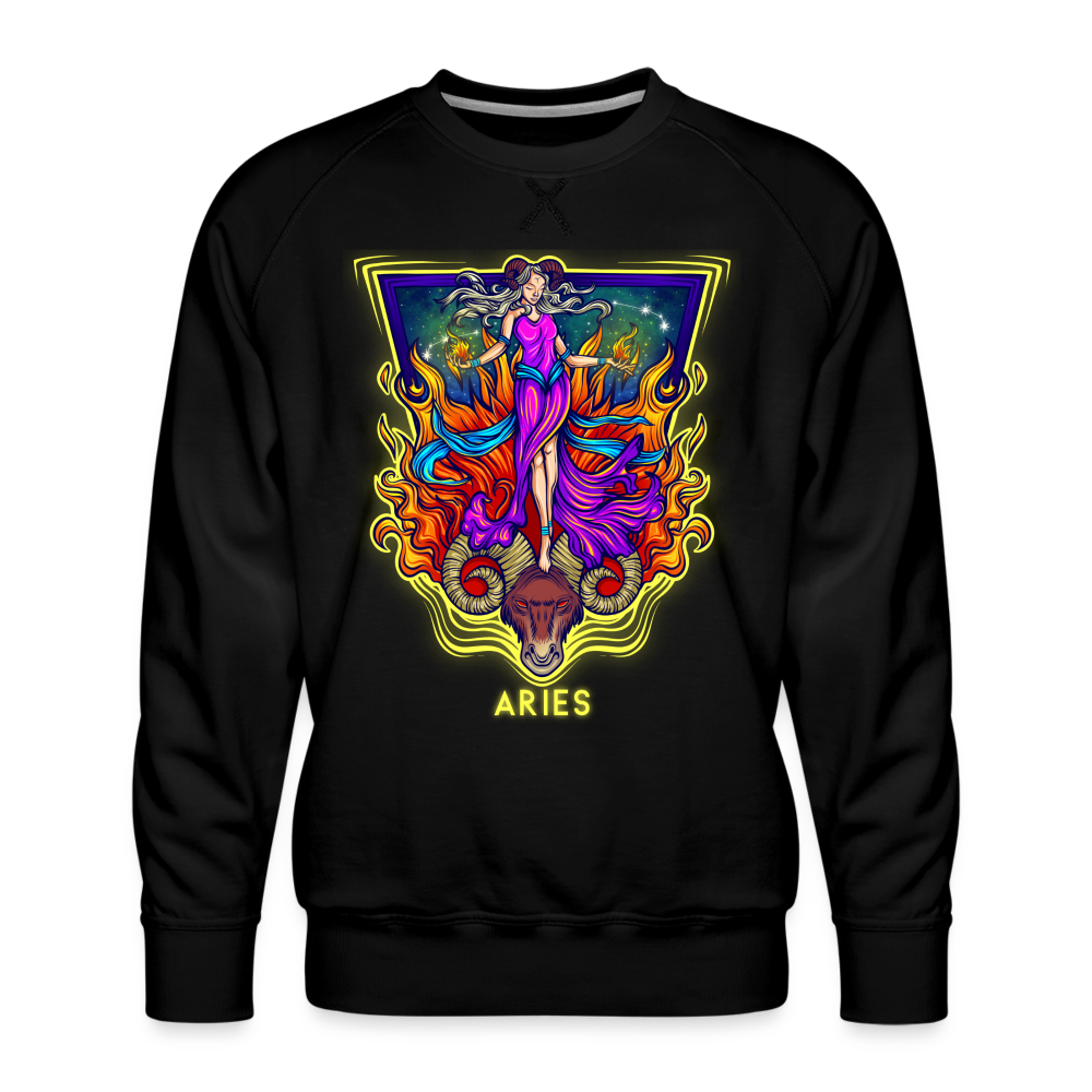 Men’s Cosmic Aries Premium Sweatshirt - black