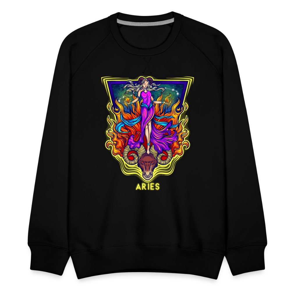 Men’s Cosmic Aries Premium Sweatshirt - black