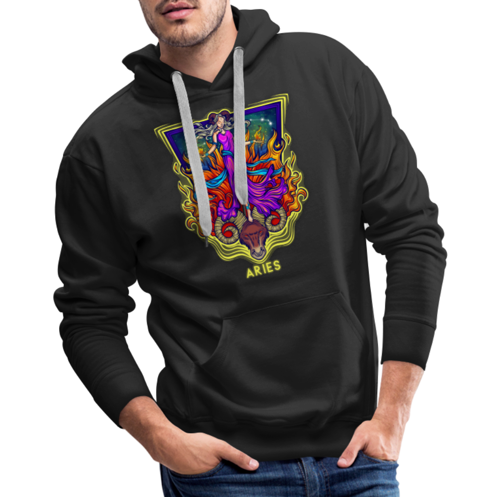 Men’s Cosmic Aries Premium Hoodie - black