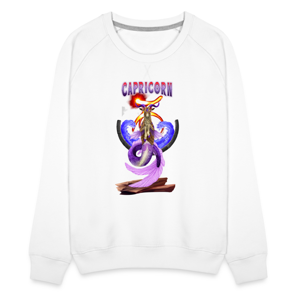 Women’s Astral Capricorn Premium Sweatshirt - white