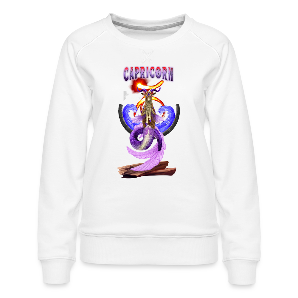 Women’s Astral Capricorn Premium Sweatshirt - white