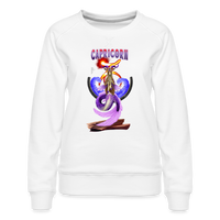 Thumbnail for Women’s Astral Capricorn Premium Sweatshirt - white