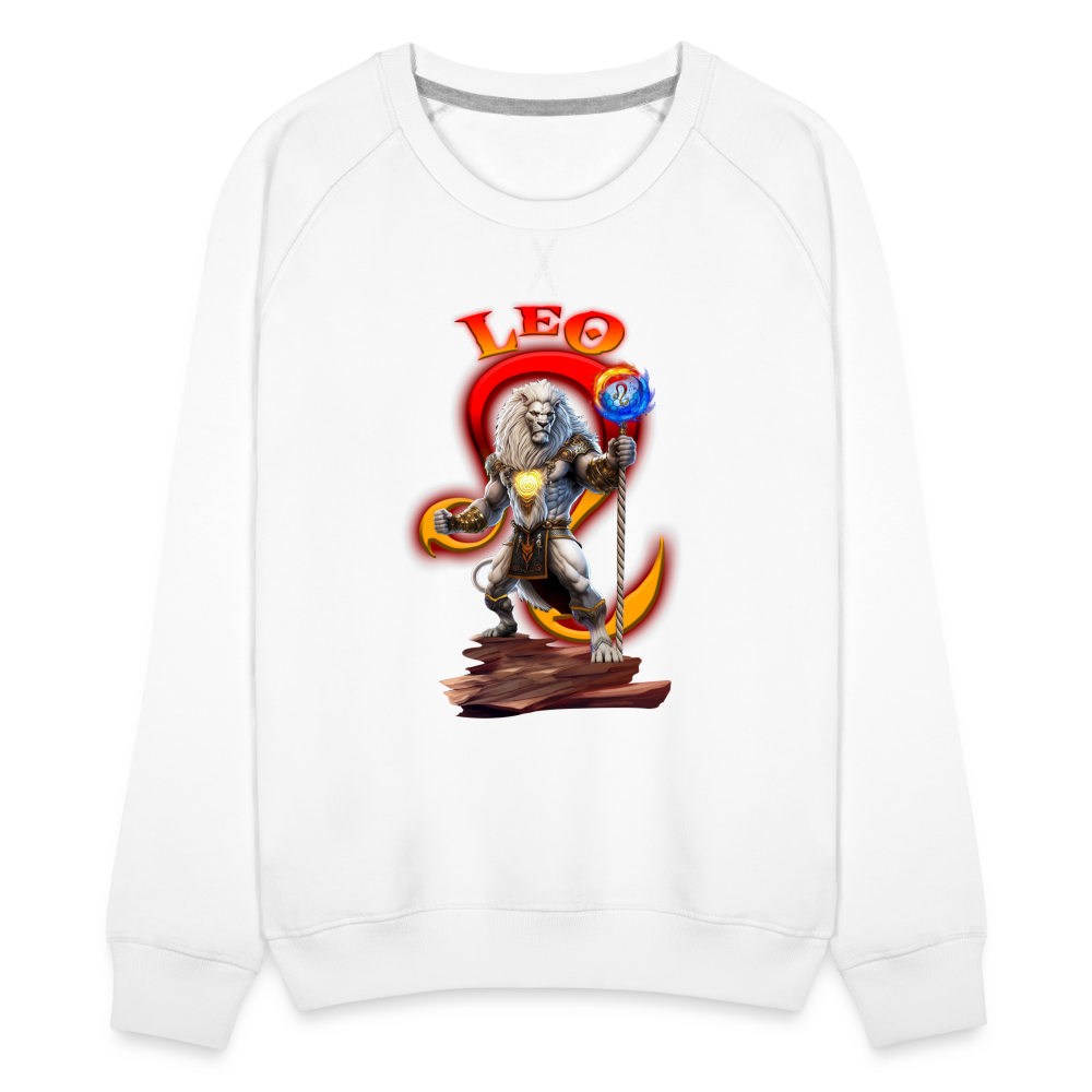 Women’s Astral Leo Premium Sweatshirt - white