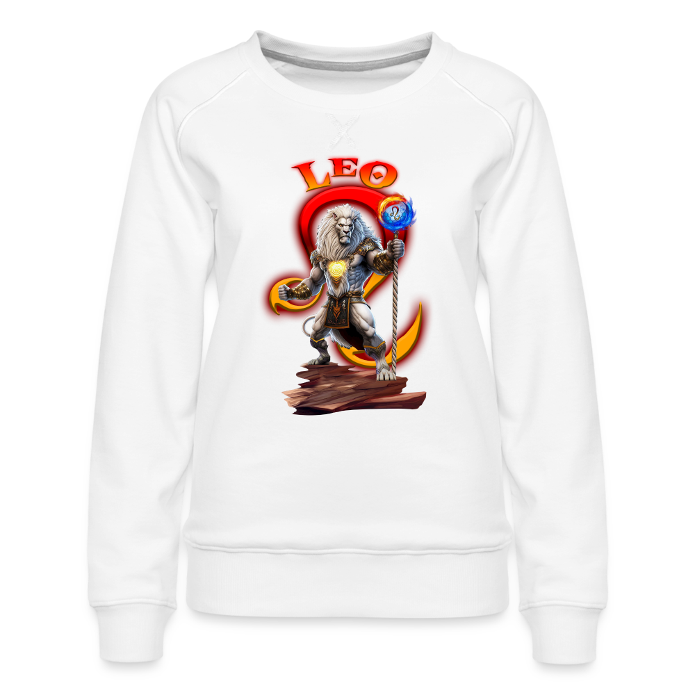 Women’s Astral Leo Premium Sweatshirt - white