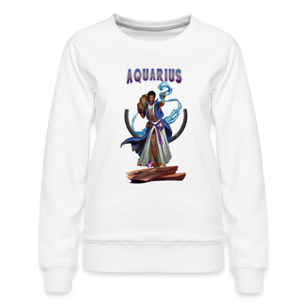 Women’s Astral Aquarius Premium Sweatshirt - white