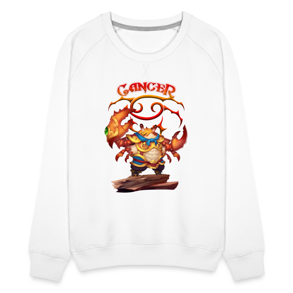 Women’s Astral Cancer Premium Sweatshirt - white