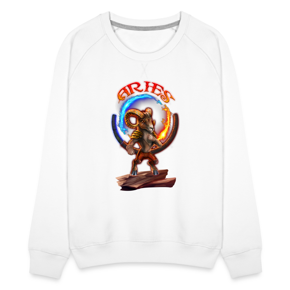 Women’s Astral Aries Premium Sweatshirt - white