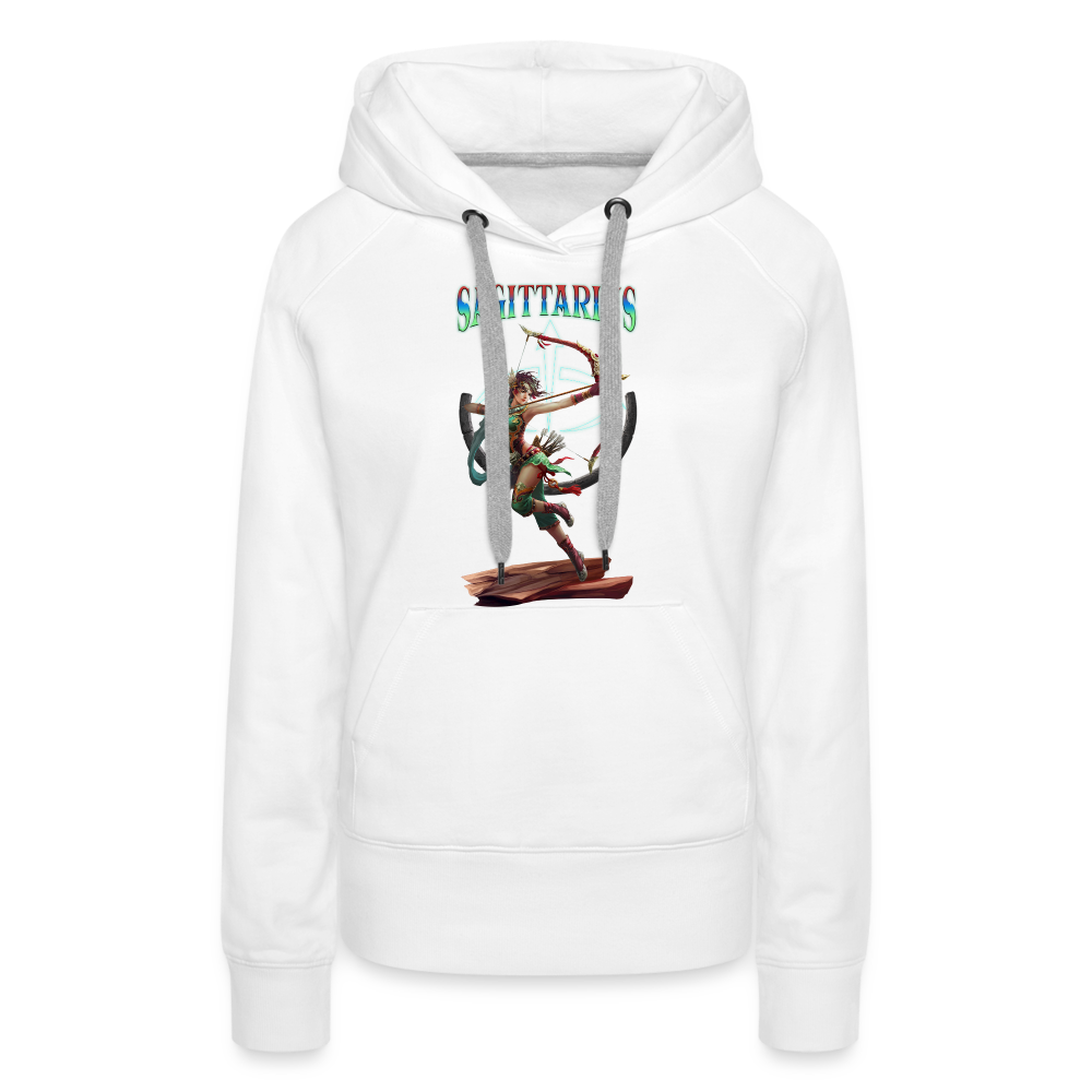 Women’s Astral Sagittarius Premium Hoodie - white