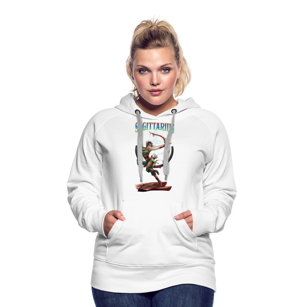 Women’s Astral Sagittarius Premium Hoodie - white