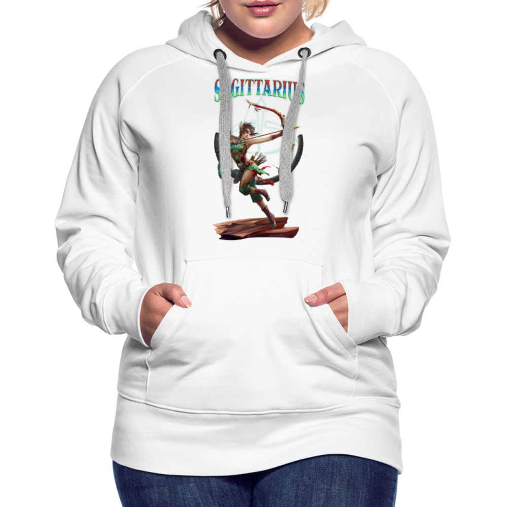 Women’s Astral Sagittarius Premium Hoodie - white