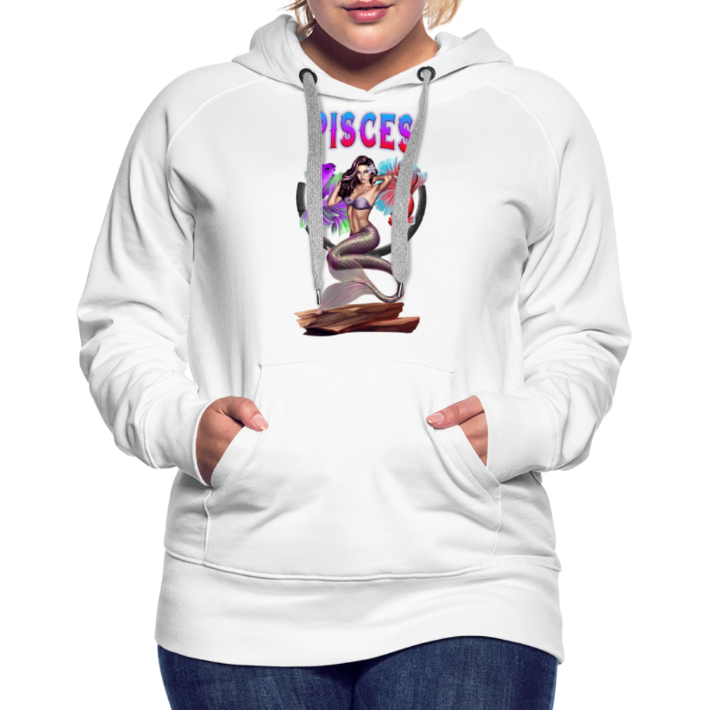 Women’s Astral Pisces Premium Hoodie - white