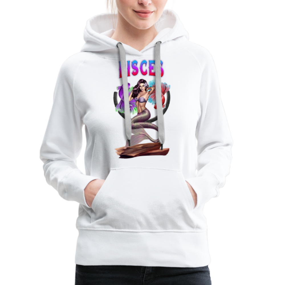 Women’s Astral Pisces Premium Hoodie - white