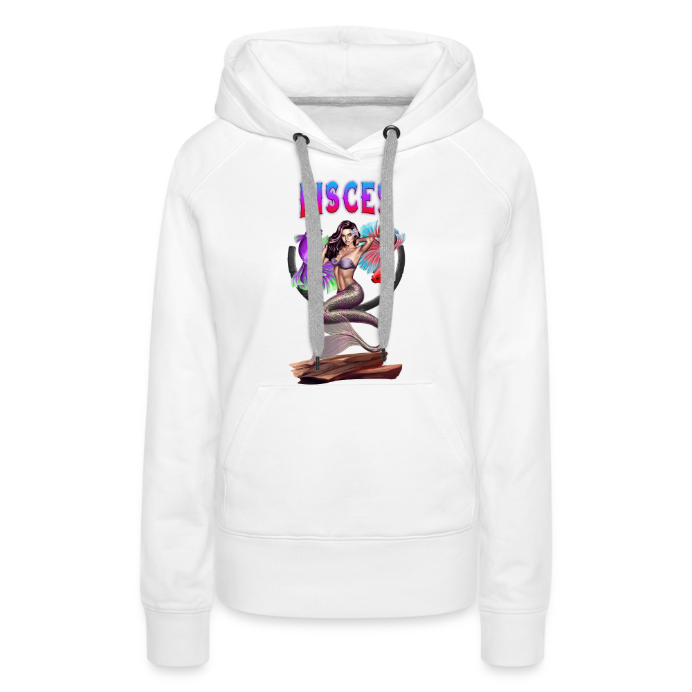 Women’s Astral Pisces Premium Hoodie - white