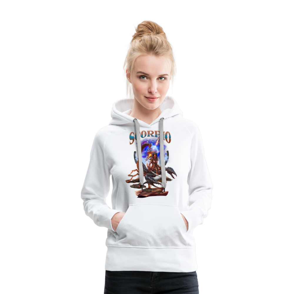 Women’s Astral Scorpio Premium Hoodie - white