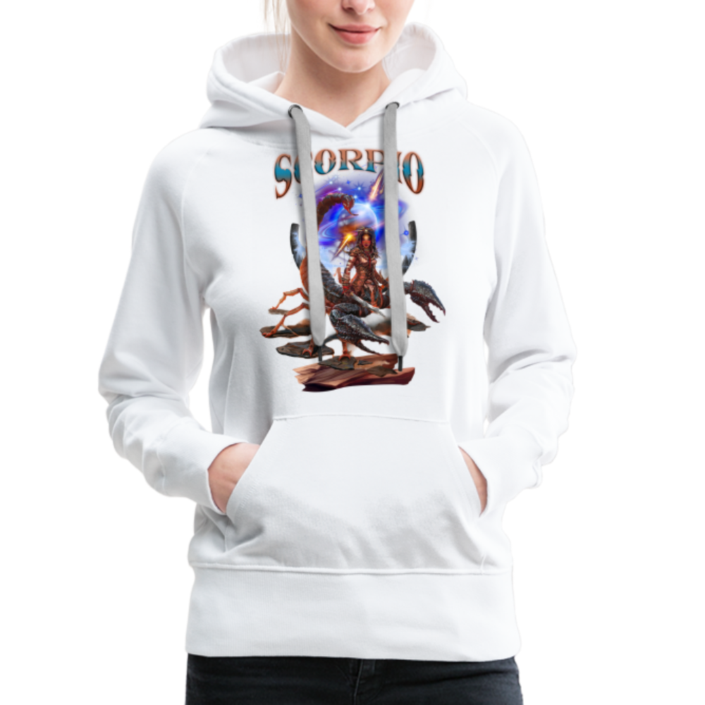 Women’s Astral Scorpio Premium Hoodie - white