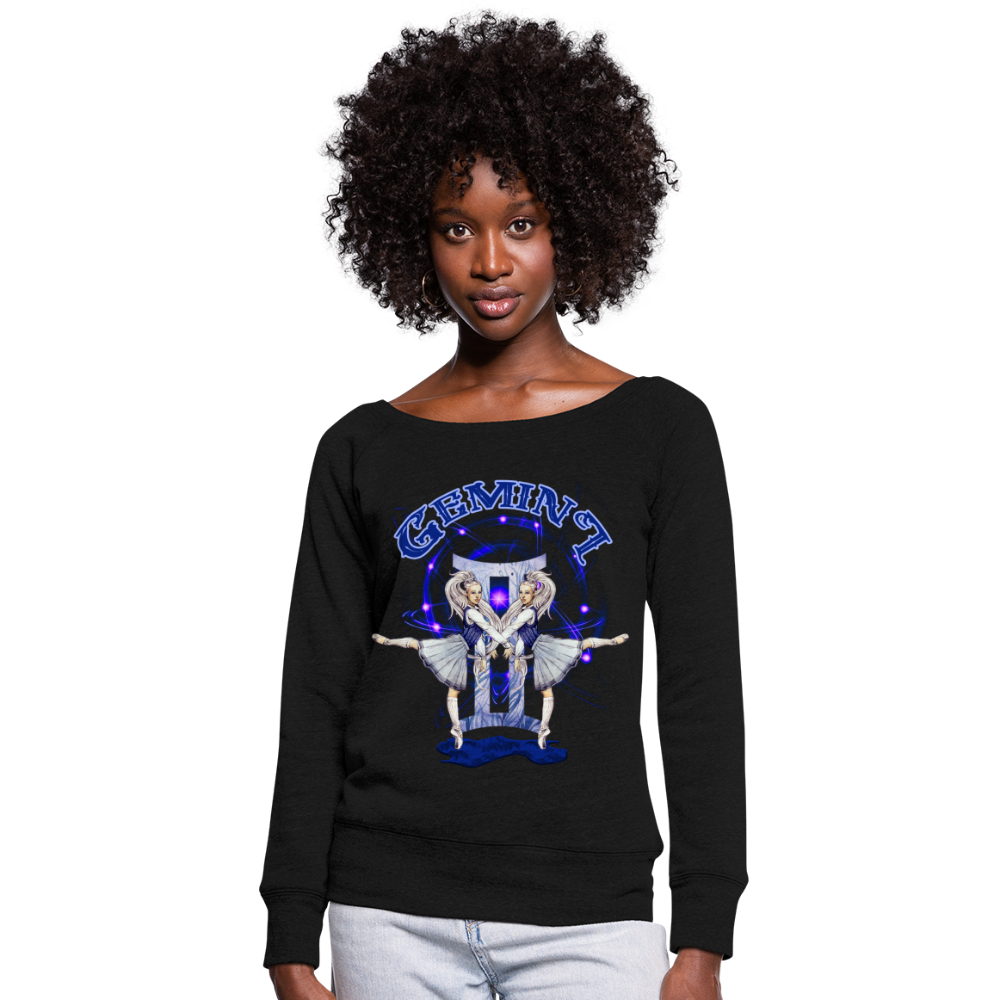 Women's Astral Gemini Wideneck Sweatshirt - black