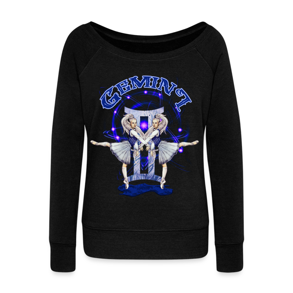 Women's Astral Gemini Wideneck Sweatshirt - black