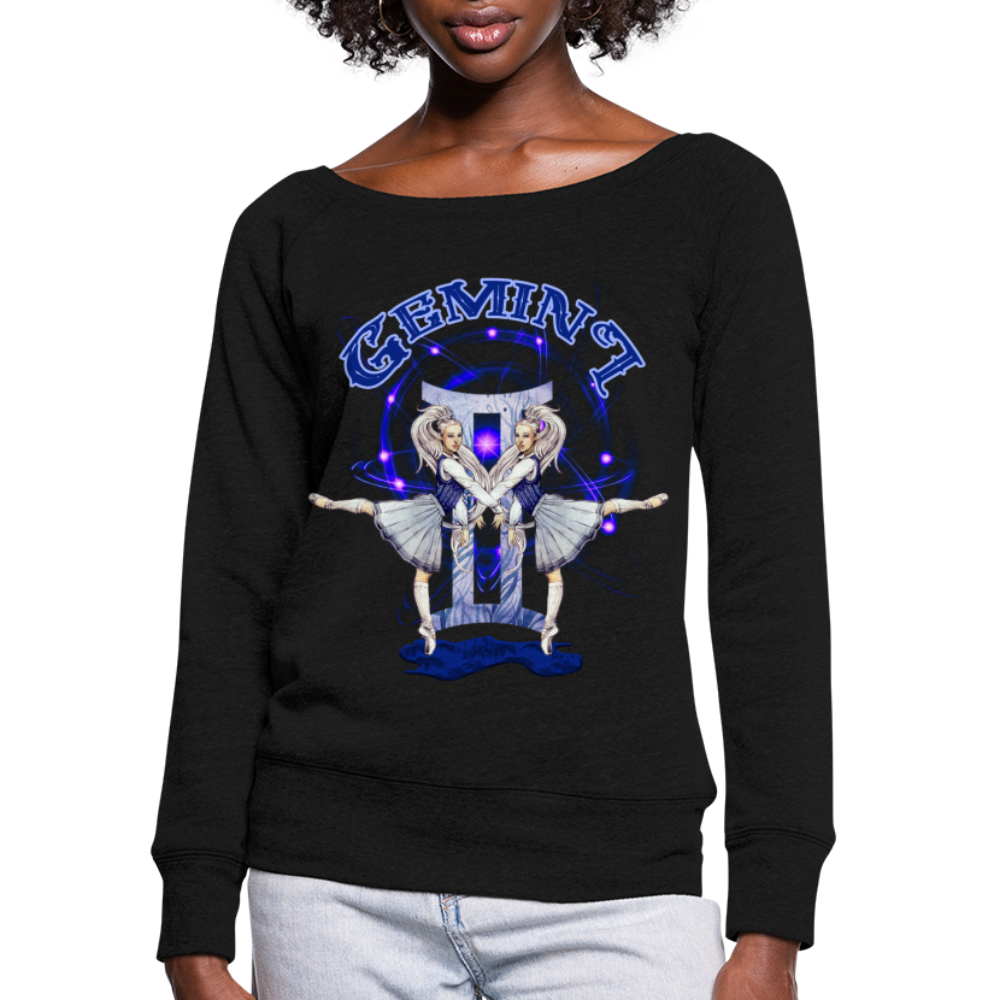 Women's Astral Gemini Wideneck Sweatshirt - black