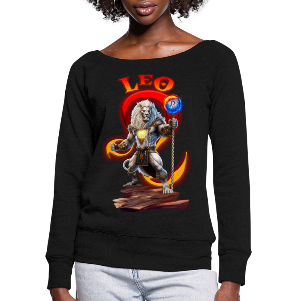 Women's Astral Leo Wideneck Sweatshirt - black