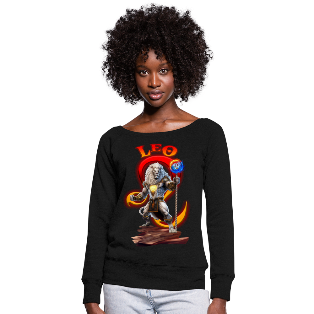 Women's Astral Leo Wideneck Sweatshirt - black