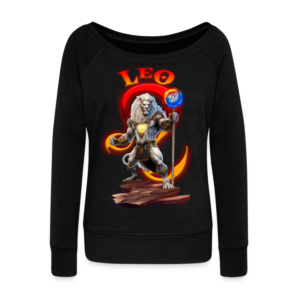 Women's Astral Leo Wideneck Sweatshirt - black