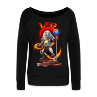 Thumbnail for Women's Astral Leo Wideneck Sweatshirt - black