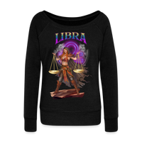 Thumbnail for Women's Astral Libra Wideneck Sweatshirt - black