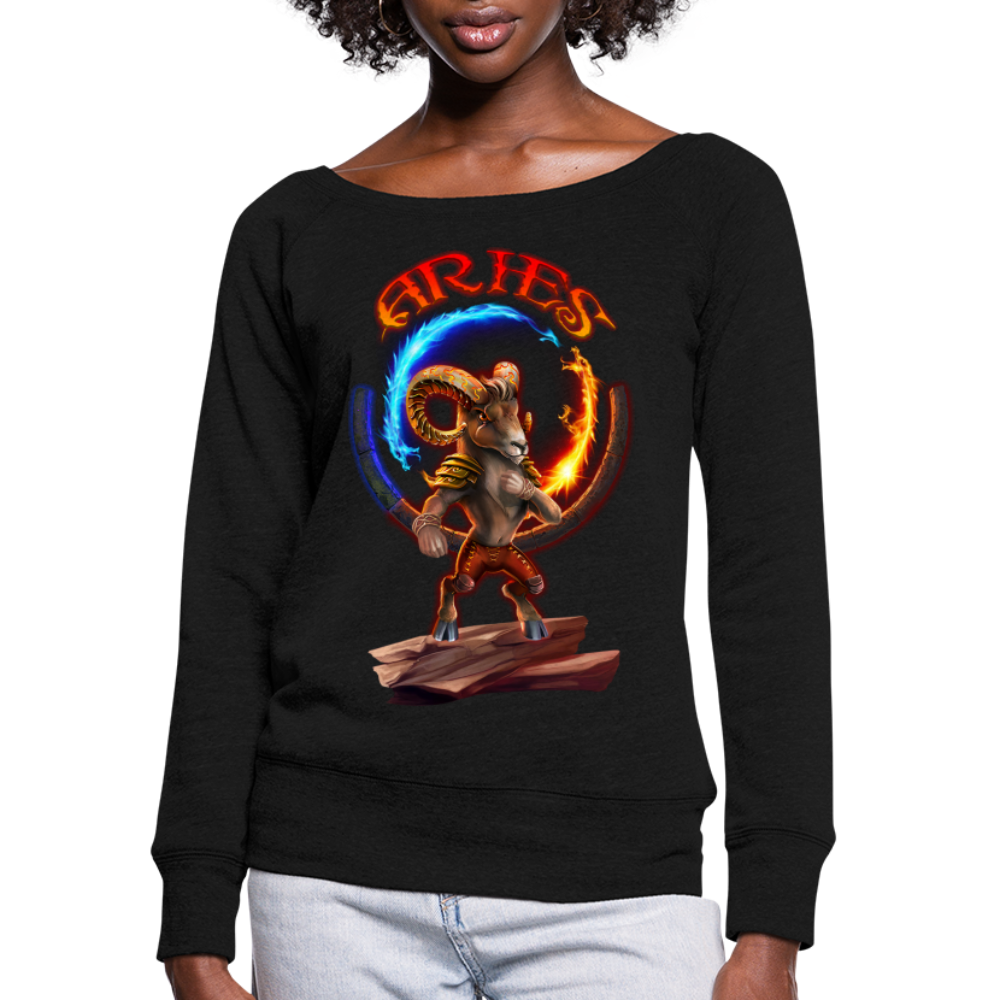 Women's Astral Aries Wideneck Sweatshirt - black