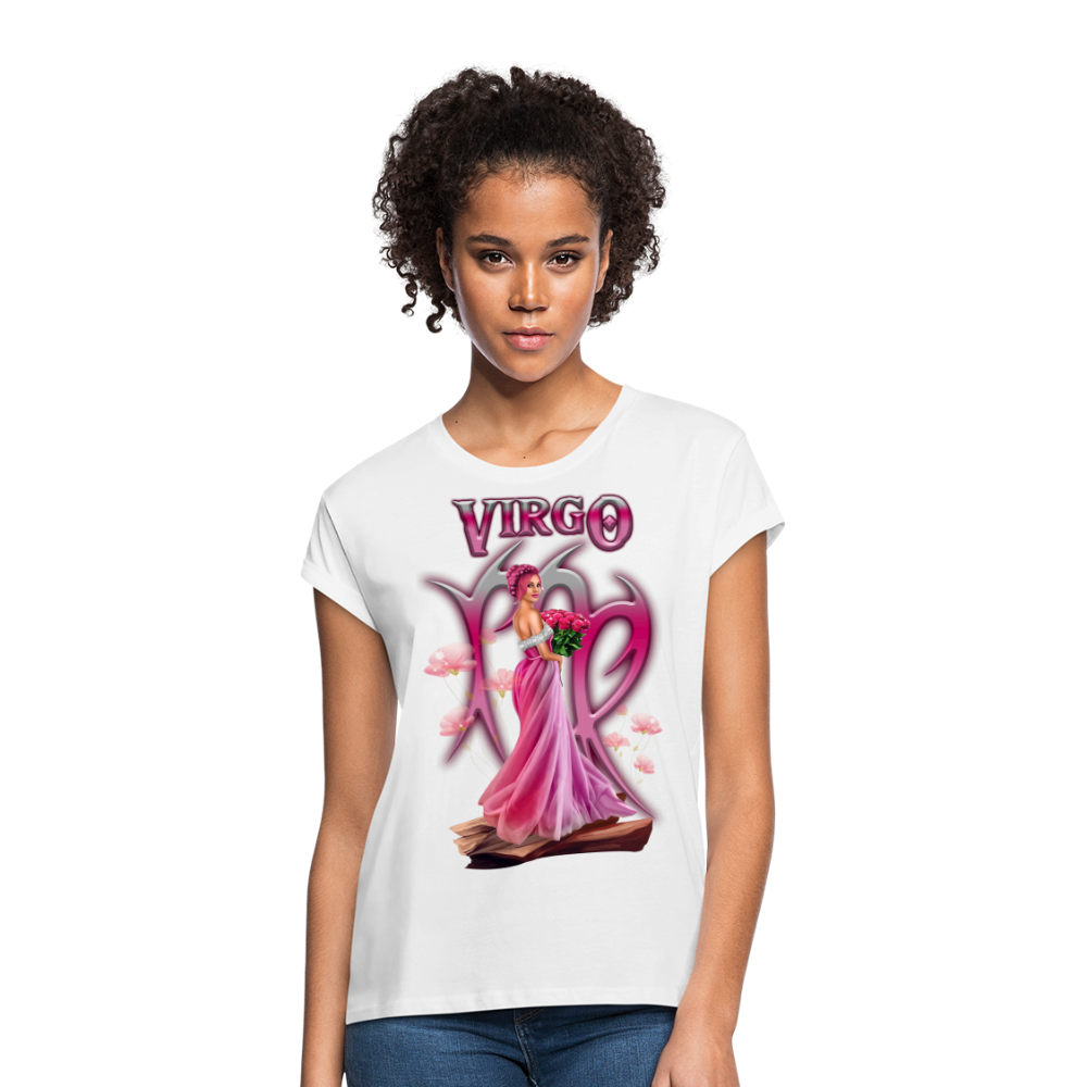 Women's Astral Virgo Relaxed Fit T-Shirt - white