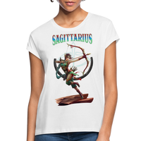 Thumbnail for Women's Sagittarius Relaxed Fit T-Shirt - white