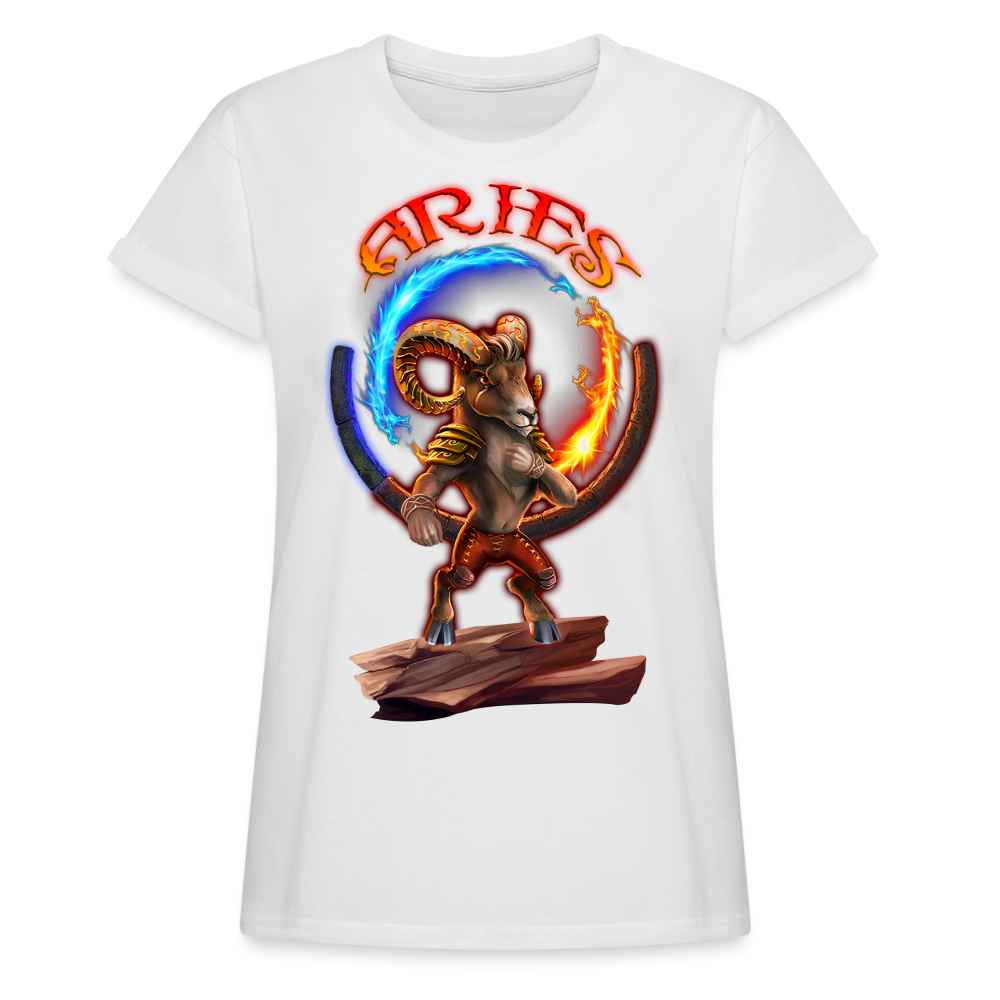 Women's Astral Aries Relaxed Fit T-Shirt - white