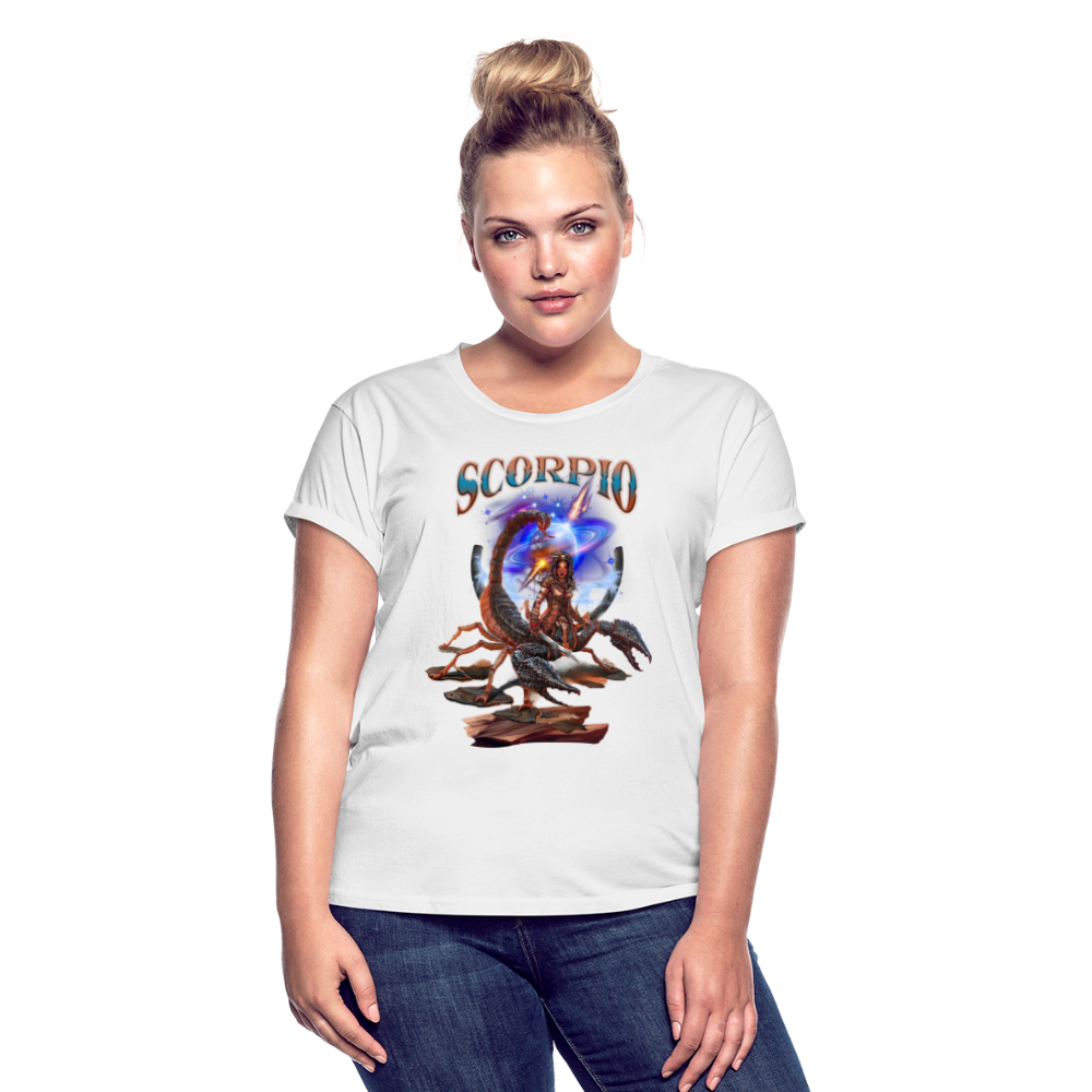 Women's Astral Scorpio Relaxed Fit T-Shirt - white