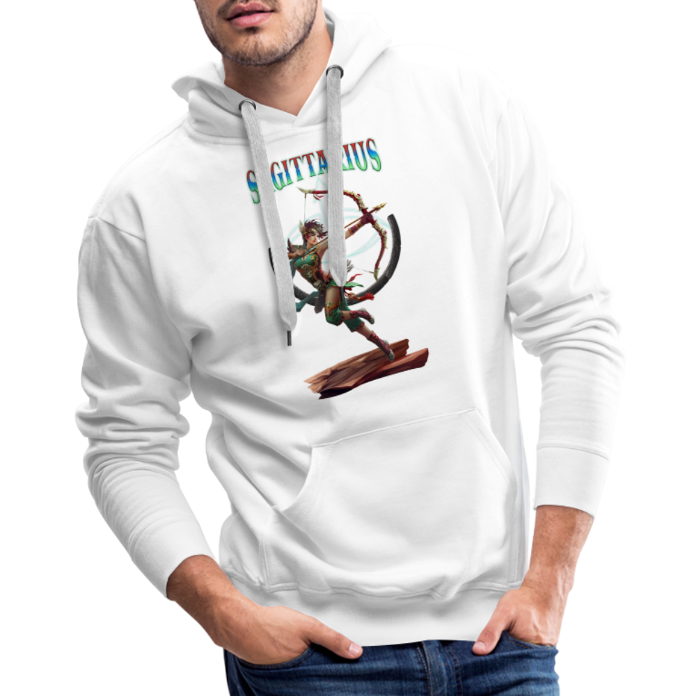 Men’s Astral Sagittarius Premium Hoodie - white