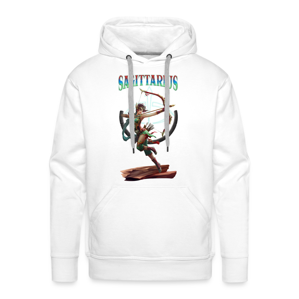 Men’s Astral Sagittarius Premium Hoodie - white