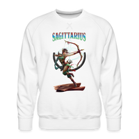 Thumbnail for Men’s Astral Sagittarius Premium Sweatshirt - white