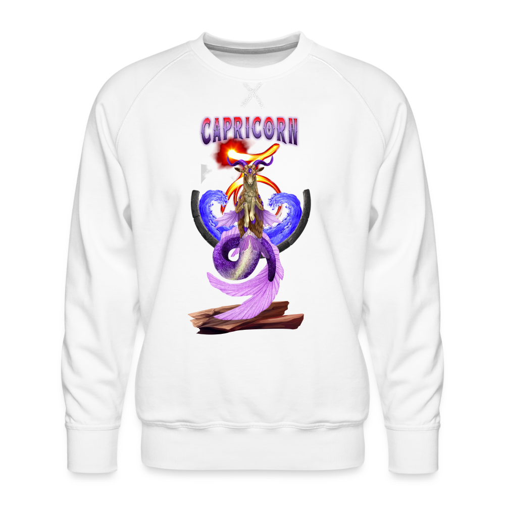 Men’s Astral Capricorn Premium Sweatshirt - white