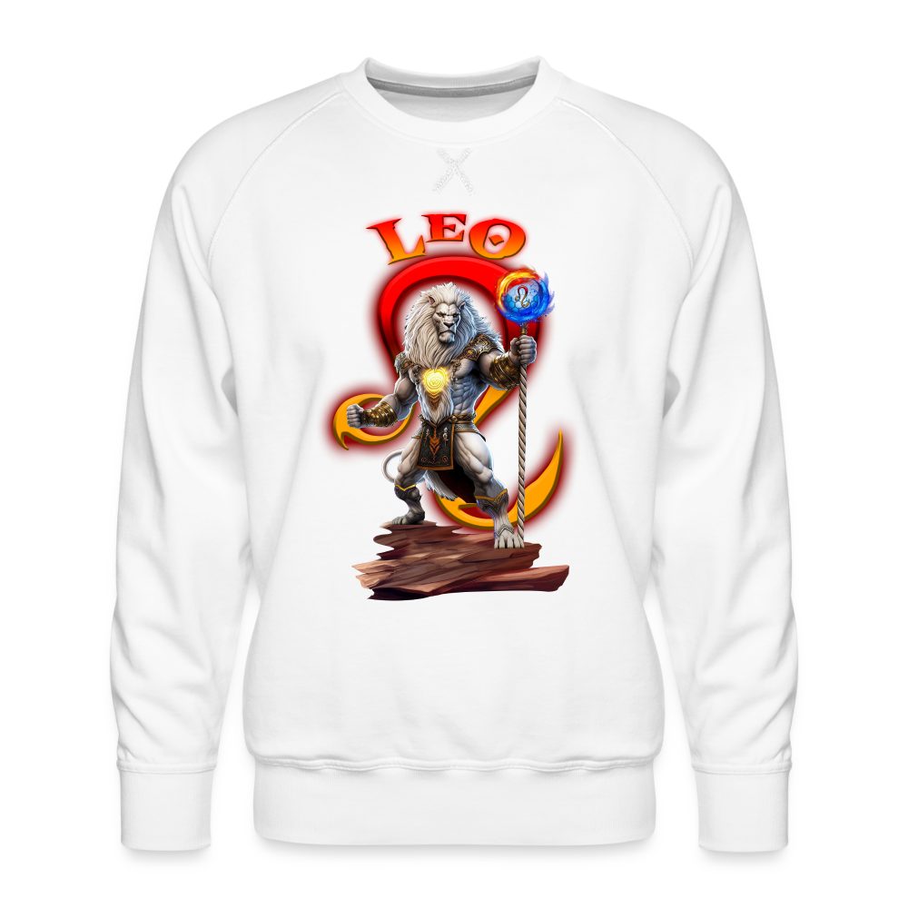 Men’s Astral Leo Premium Sweatshirt - white