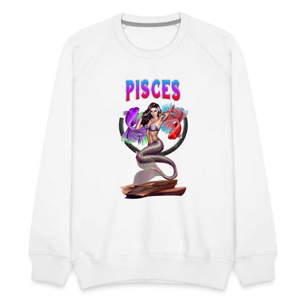 Men’s Astral Pisces Premium Sweatshirt - white