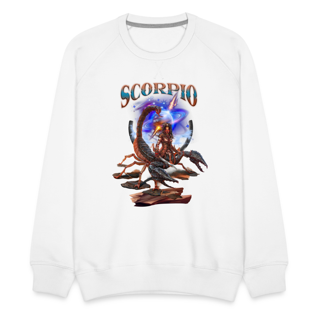 Men’s Astral Scorpio Premium Sweatshirt - white