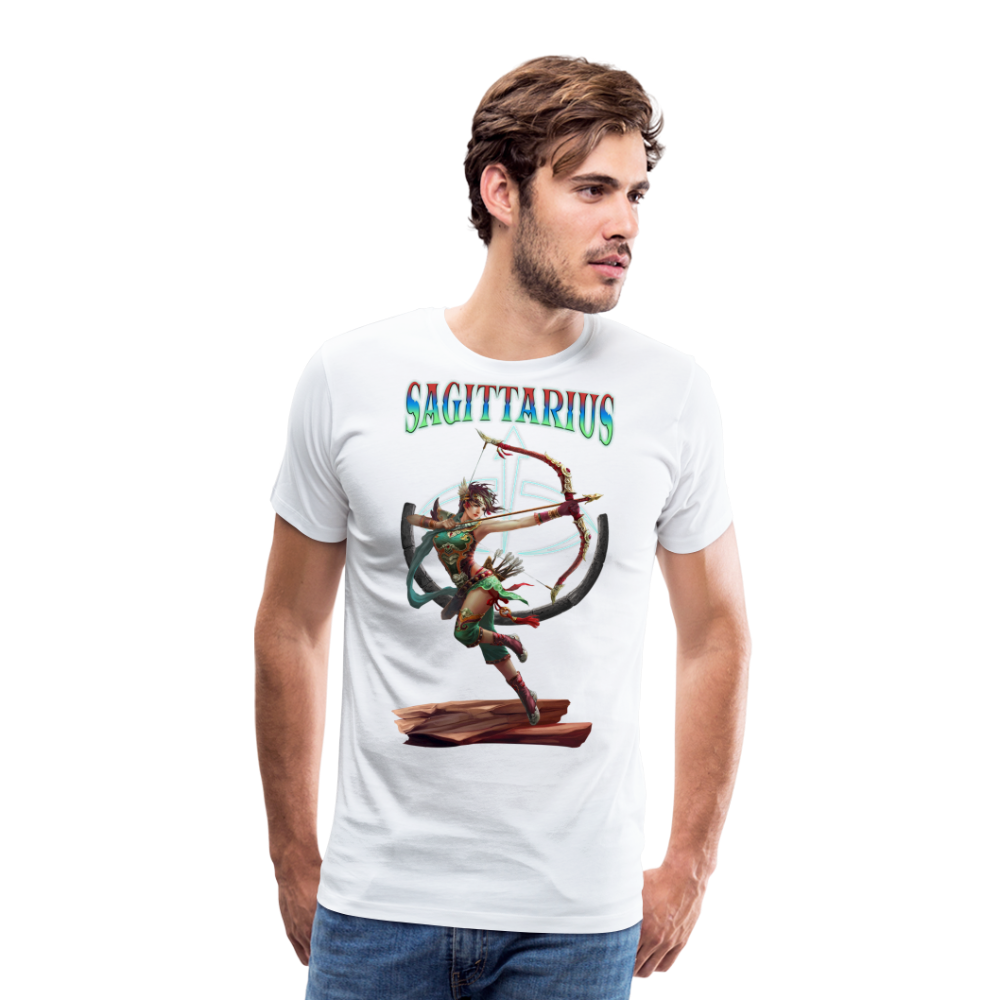 Men's Astral Sagittarius Premium T-Shirt - white