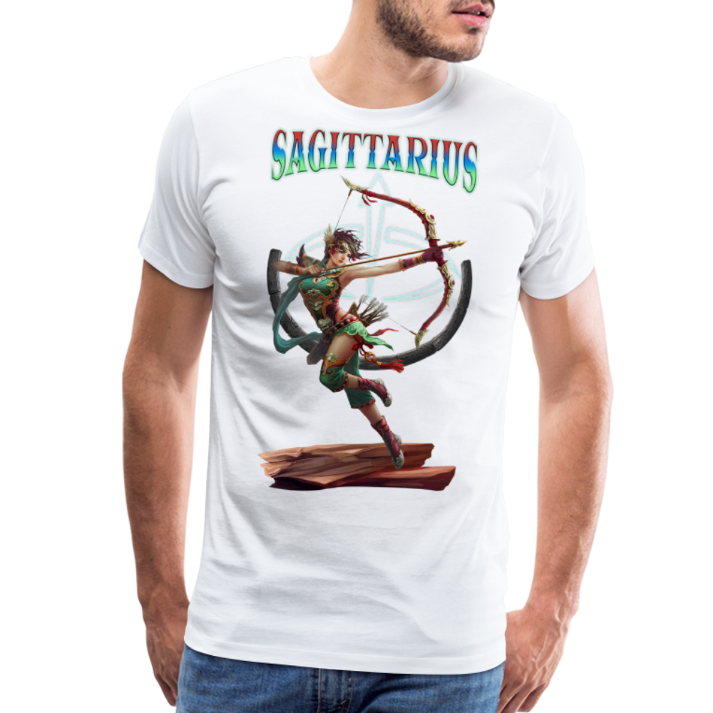 Men's Astral Sagittarius Premium T-Shirt - white