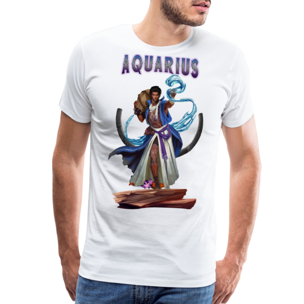 Men's Astral Aquarius Premium T-Shirt - white