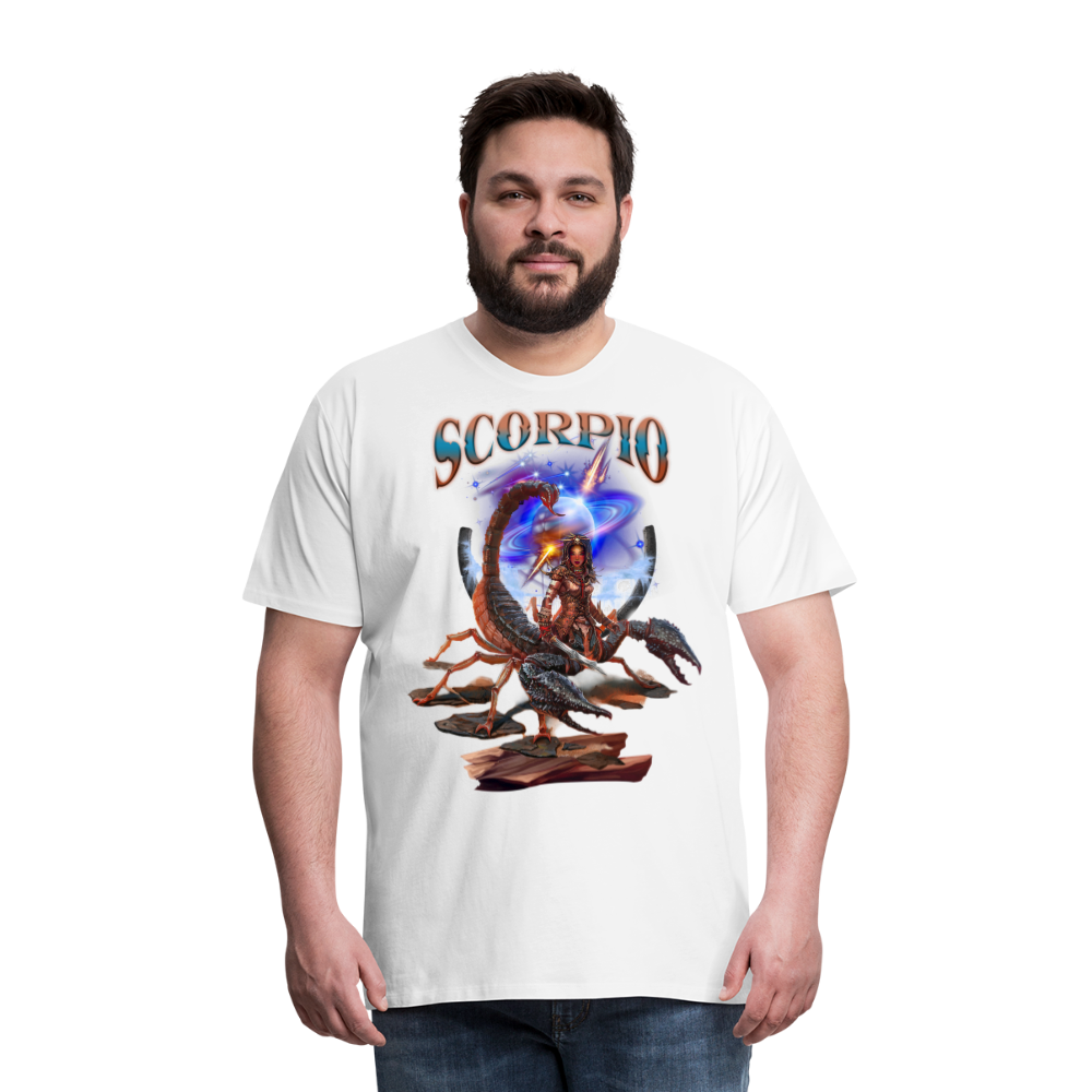 Men's Astral Scorpio Premium T-Shirt - white