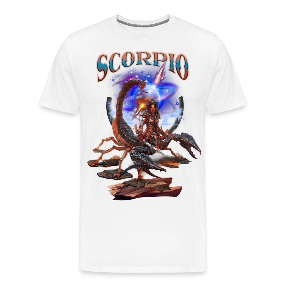 Men's Astral Scorpio Premium T-Shirt - white