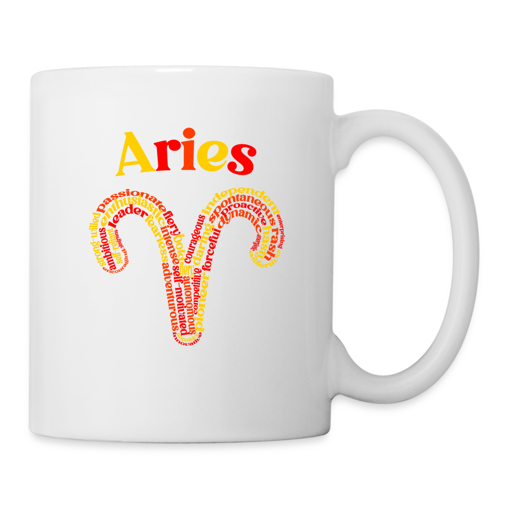 Power Words Aries Coffee/Tea Mug - white