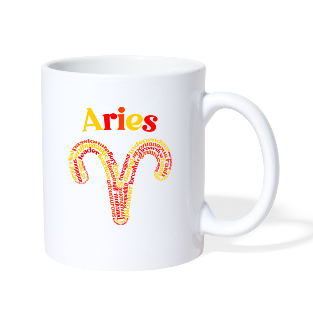 Power Words Aries Coffee/Tea Mug - white